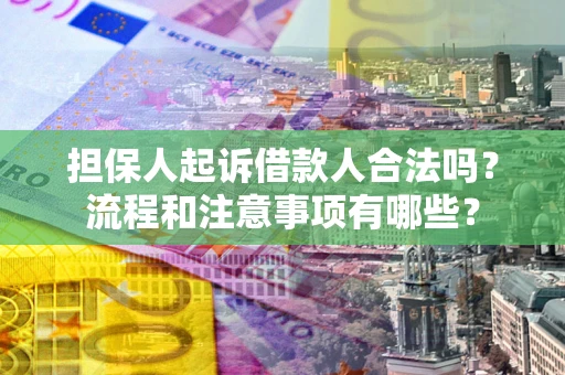 北京担保人起诉借款人合法吗？流程和注意事项有哪些？
