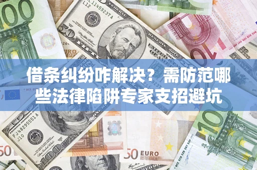 北京借条纠纷咋解决？需防范哪些法律陷阱专家支招避坑