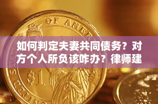 北京如何判定夫妻共同债务？对方个人所负该咋办？律师建议