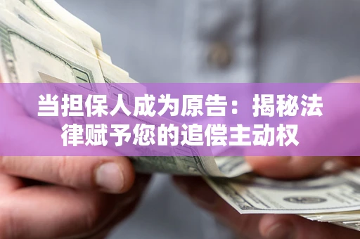 北京当担保人成为原告:揭秘法律赋予您的追偿主动权 北京当担保人成为原告:揭秘法律赋予您的追偿主动权